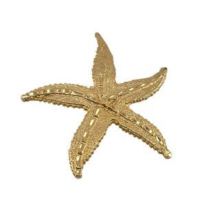 Carol Star Gold-Tone Starfish Brooch Pin Jewelry